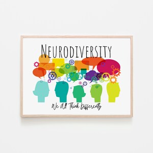 Neurodiversity | Mental Health | Digital Art | Wall Art | Therapy | Social Work | Psychology