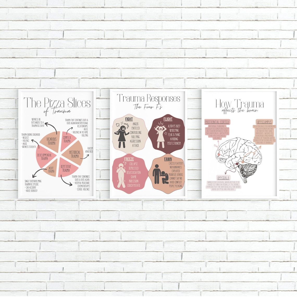 Trauma Bundle | Mental Health | Social Work | Therapy | Office Art ...