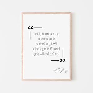 Fate | Carl Jung | Mental Health | Art Print | Therapy | Change | Growth | Trauma
