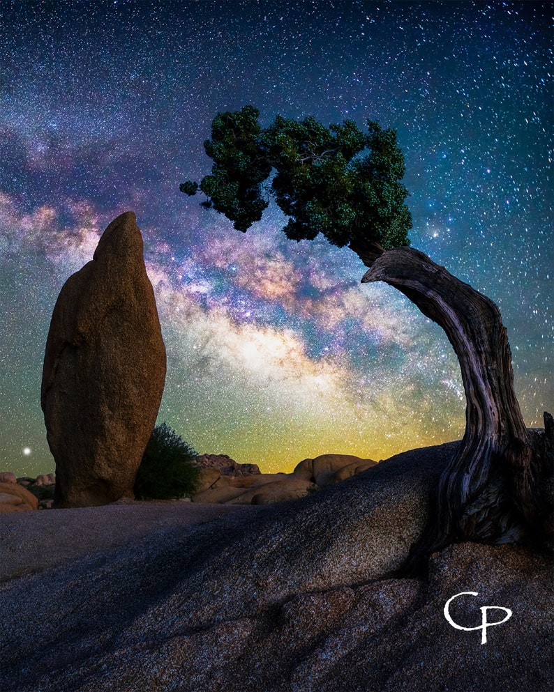Penguin Rock Milky Way Joshua Tree National Park Night Sky - Etsy