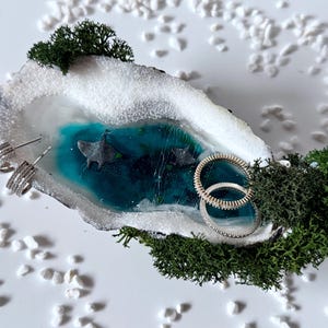 Ringschale Trauzeugin Geschenk der Braut Schmuckschale Brautjungfer Antragsgeschenk Etwas Blaues für die Braut