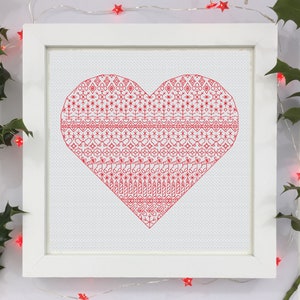 Love Christmas, Christmas blackwork sampler. PDF Blackwork . PDF Blackwork letters. Blackwork embroidery chart by The Steady Thread