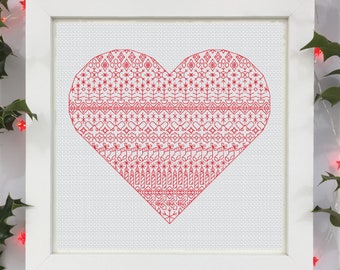 Love Christmas, Christmas blackwork sampler. PDF Blackwork . PDF Blackwork letters. Blackwork embroidery chart by The Steady Thread