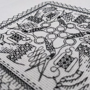 For the love of blackwork embroidery. PDF Blackwork embroidery, PDF Blackwork chart. by The Steady Thread
