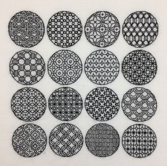 Black work embroidery discount