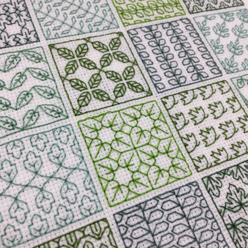 Blackwork Pattern PDF Blackwork Embroidery Chart ...