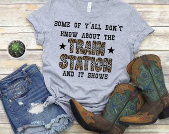 Einige Von Yall Wissen nicht über Den Bahnhof Und Es Zeigt Leopard Kuhprint Western PNG Lustiges Zug Station Design Digitaler Download