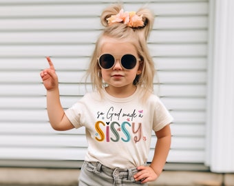 So God Made A Sissy Sister PNG Boho Girlie Hearts Floral Butterfly Sublimation Baby Announcement PNG Digital Download Gender Reveal Sister