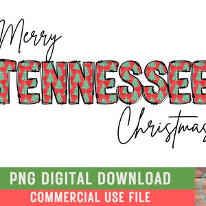 Merry Tennessee Christmas PNG Western Tennessee Farm Mama Shirt Design Kerstmis In Tennessee Kerstboom Design TN Girl Christmas