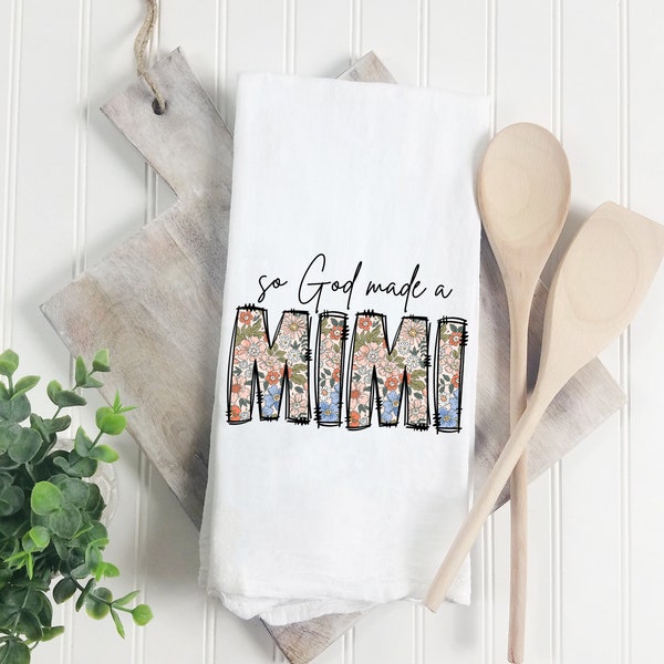 So God Made A Mimi PNG Boho Floral Mimi Sublimation Mimi Floral Printable Mothers Day Gift For Grandma From Grandkids Design Download