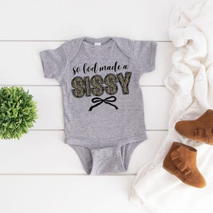 So God Made A Sissy PNG Big Sis Little Sis Coquette Sublimation Baby Announcement PNG Digital Download Gender Reveal Sister PNG Farm Girl