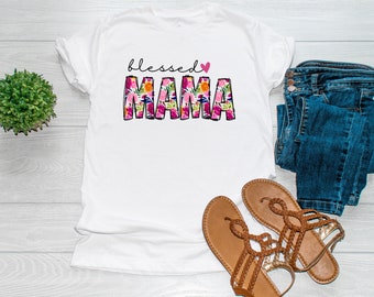 Blessed Mama / Mama / Blessed / Svg / Png / Eps / Dxf / Pdf / - Etsy