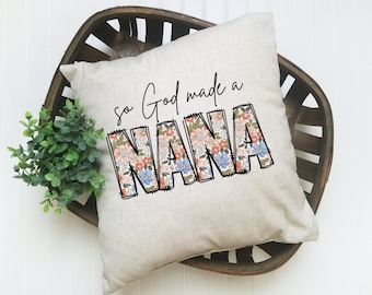 So God Made A Nana PNG Boho Floral Nana Sublimation Country Nana Floral Shirt Design Mothers Day Gift For Nana PNG Nana Shirt Design
