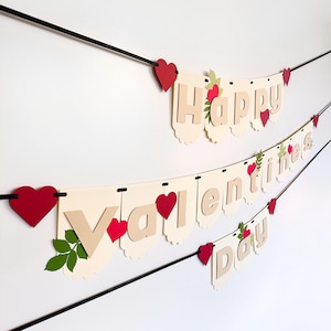 Valentines Day Banner | Valentines Sign | Valentines Day Décor | Happy Valentines Day | Love | Hearts | Valentines Party | XOXO| Decorations