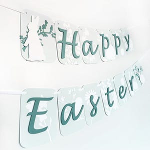 Easter Spring Celebration Banner | Spring Party Decor | Spring Birthday Banner | Spring Decoration | Bunnies | Chicks | Floral | Easter