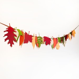 Fall Leaves Banner Red and Yellow | Fall Leaves Garland | Fall | Autumn | Leaves | Harvest | Birthday| Party| Fall Colors | Thanksgiving |