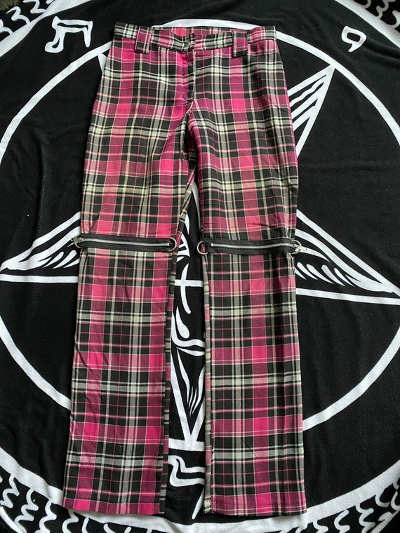 Vintage Lip Service Pink Plaid Pants