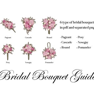 Wedding / Bridal Bouquet Guide *PICTURES* **not tutorial**