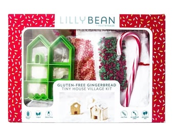 Glutenfrei & Vegan LillyBean Lebkuchen Mini Haus Dorf Backen Kit