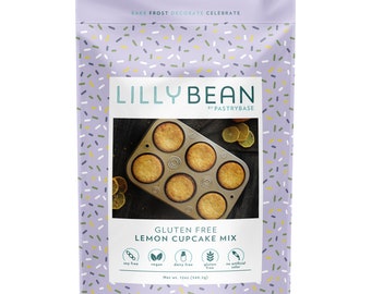 Glutenfreier & veganer LillyBean Lemon Cupcake Mix