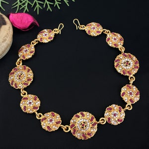 Indiase Matha Patti, Sheesh Phool, Indiase hoofdsieraden, Bollywood hoofdstuk haarketen, Indiase bruids Matha Patti, Pakistaanse hoofdsieraden