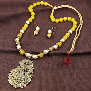 Handmade Pearl Jewelry,Peacock Necklace,Traditional Indian Jewelry,Antique Royal Indian Necklace,Moti Mala ,Statement jewelry,Valentine Gift