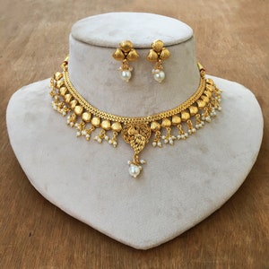 Indian Jewelry,South Indian Jewelry Set,Antique Jewelry,Indian Necklace,Gold Plated Jewelry,Wedding Jewelry,Ethnic Jewelry,Gift For Her