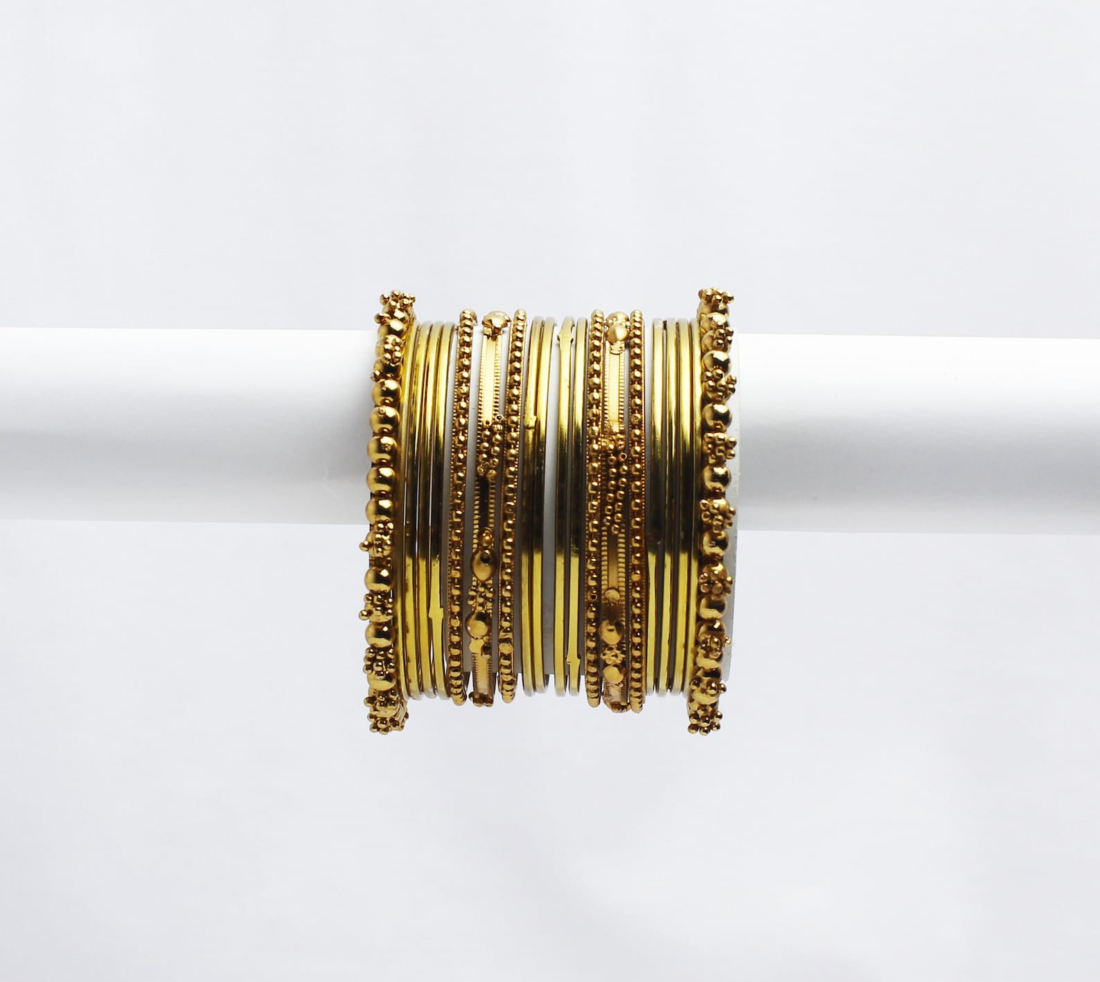 Oxidised Gold Plated Indian Bangles Setantique Designer Etsy India