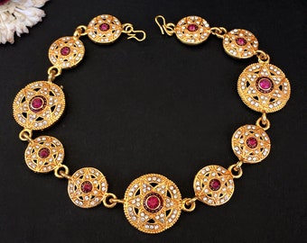 Indian Matha Patti, Sheesh Phool, Indian Head Jewelry, Bollywood Head Piece Hair chain, Indian Bridal Matha Patti, Pakistani Head Jewelry