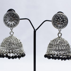 Oxidised Jhumka Earrings,Indian Jewelry,Bollywood Jewelry,Weddjng Jewelry,Jhumki Earrings,Traditional Earring,Bridal Jewelry,Indian Earrings