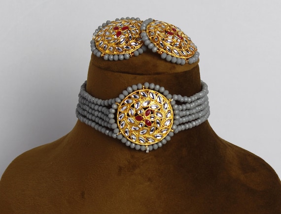 Kundan Choker Necklace,indian Jewelry,wedding Jewelry,indian