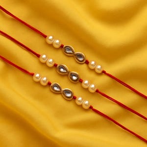 Rakhi for Brother, Designer Rakhi, Indian Rakhi Pack of 3, Rakhi for Bhaiya Bhabhi Kids Sister, Rakhi Gift, Handmade Raksha Bandhan Rakhi
