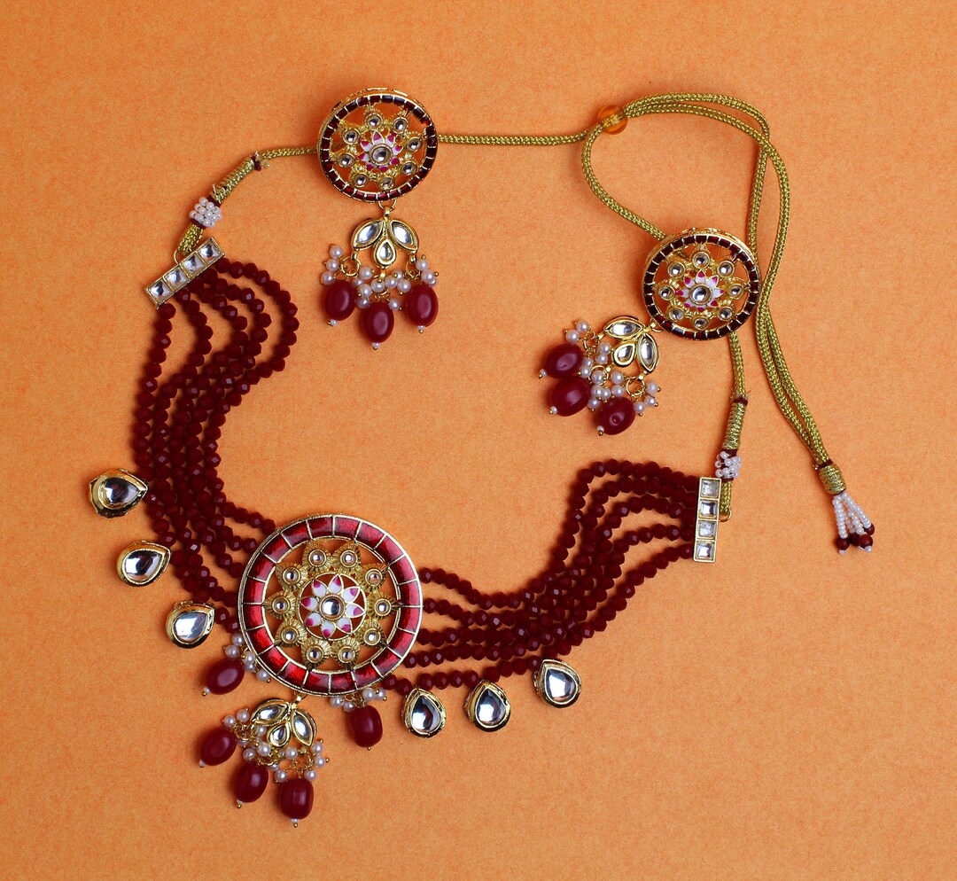 Indian Kundan Jewelry Set,kundan Necklace,indian Jewelry,wedding