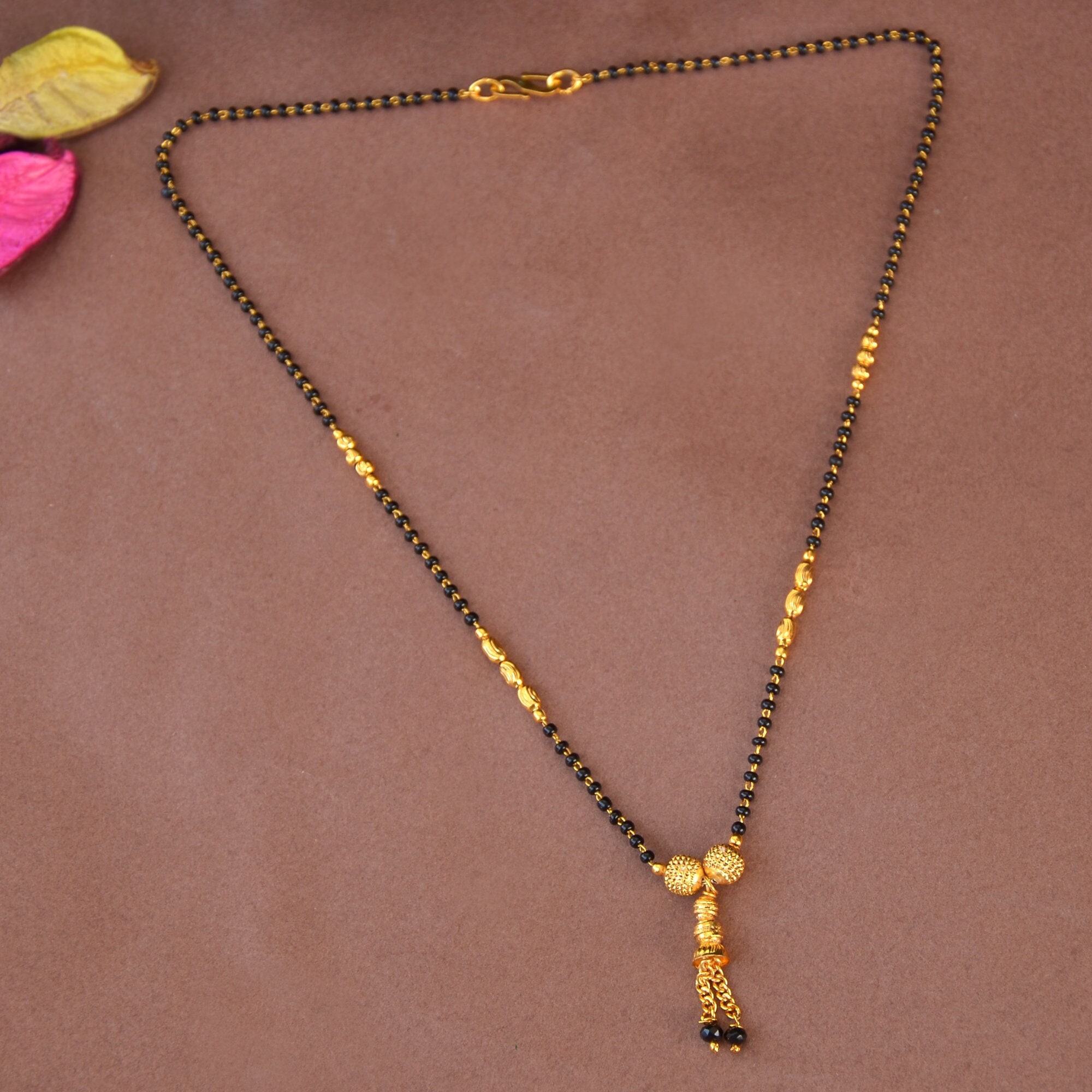 Black Beads Mangalsutra Etsy Australia
