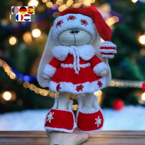KNITTING and crochet pattern Outfit for cat, bear or bunny. Christmas patterns clothes set, Knitting and crochet tutorials, knitting knit