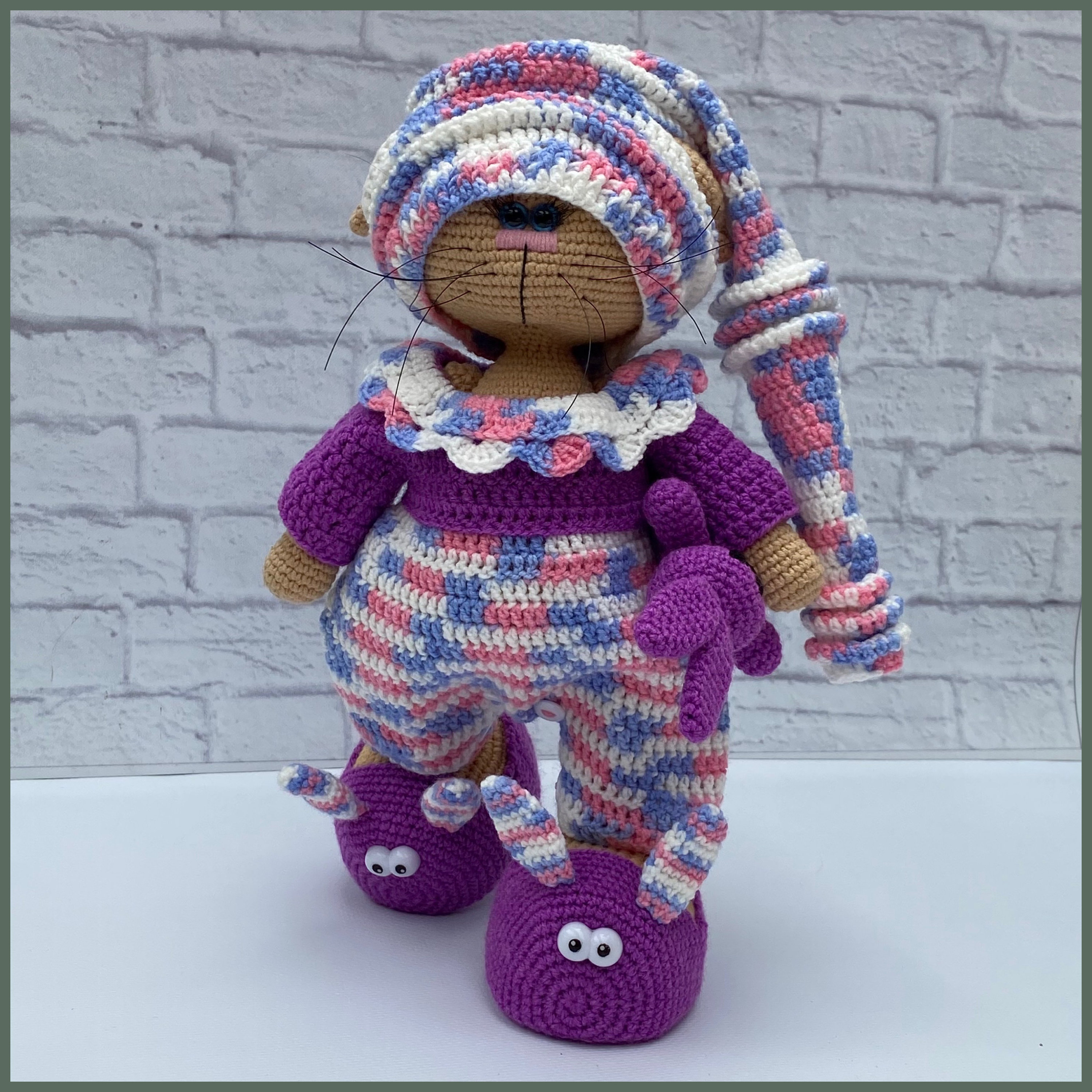 Crochet PATTERN CLOTHES Set Pajamas for Cat Bear or Bunny. Etsy