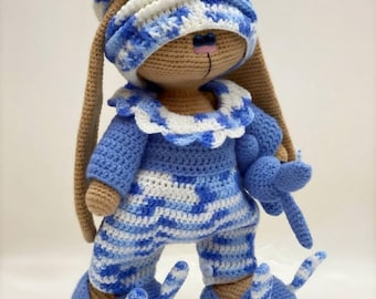 Crochet Pajamas Pattern for Bunny, Bear & Cat | Sonya Outfit PDF