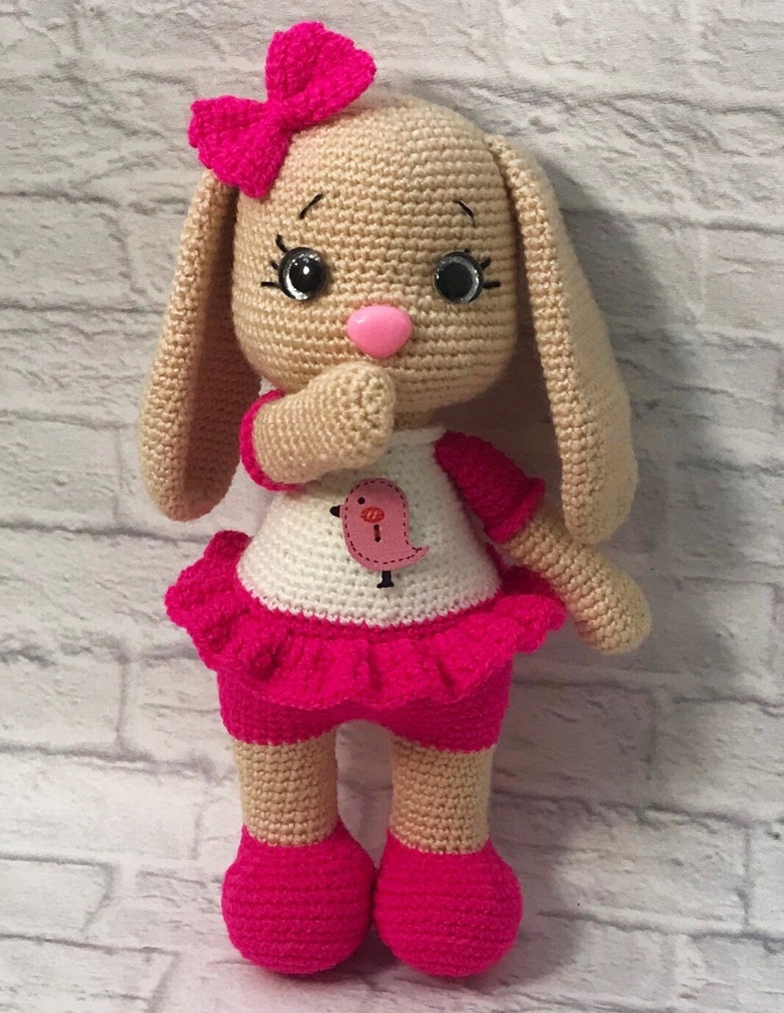 Bunny Crochet Pattern. AMIGURUMI Bunny Doll Toy. English Etsy