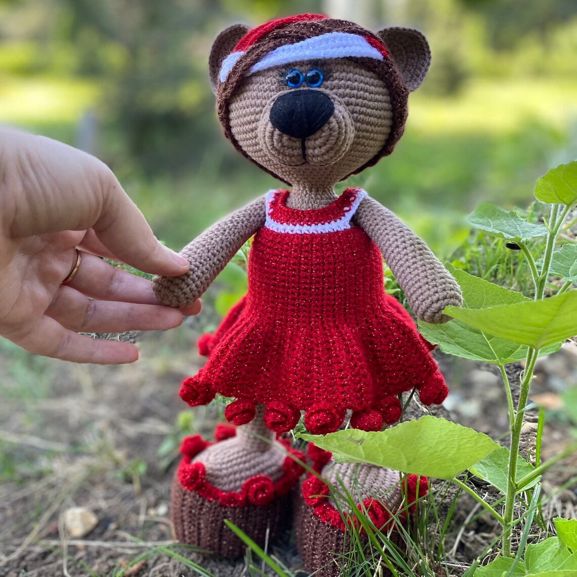 Crochet Pattern Outfit roses. Amigurumi Pattern Clothes Set Etsy