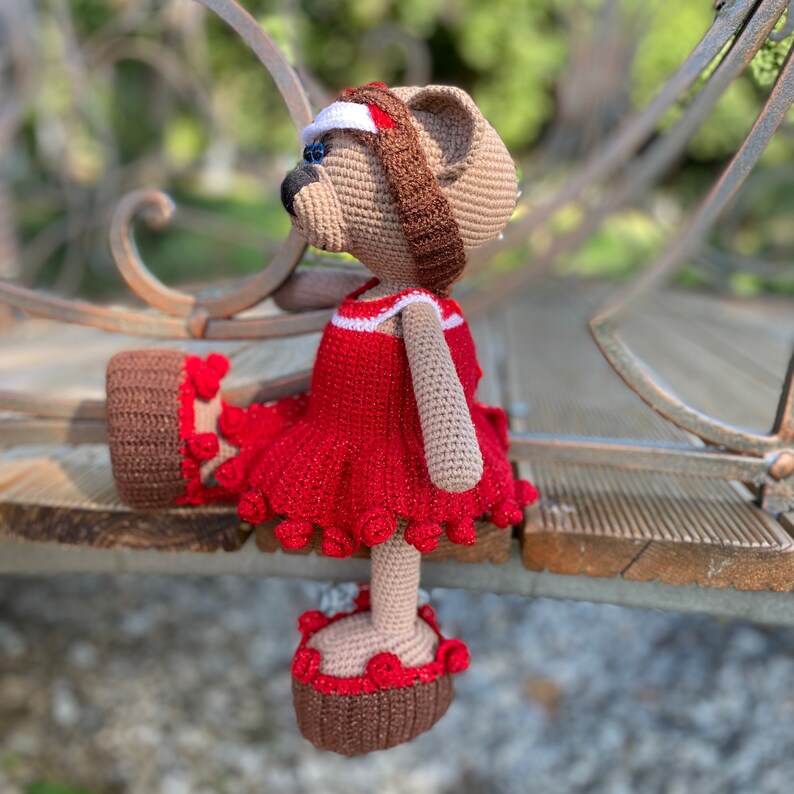 Crochet Pattern Outfit roses. Amigurumi Pattern Clothes Set Etsy