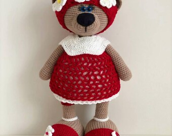 Crochet Doll Outfit Pattern – Fashion Girl Clothes for Bunny, Bear & Cat