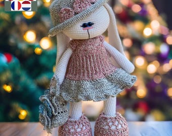 Amigurumi Doll Clothes Crochet Pattern PDF – Boho-2 Outfit for Bunny, Bear, Cat – Dress, Hat, Shoes – Animal Toy Clothes – Instant Download