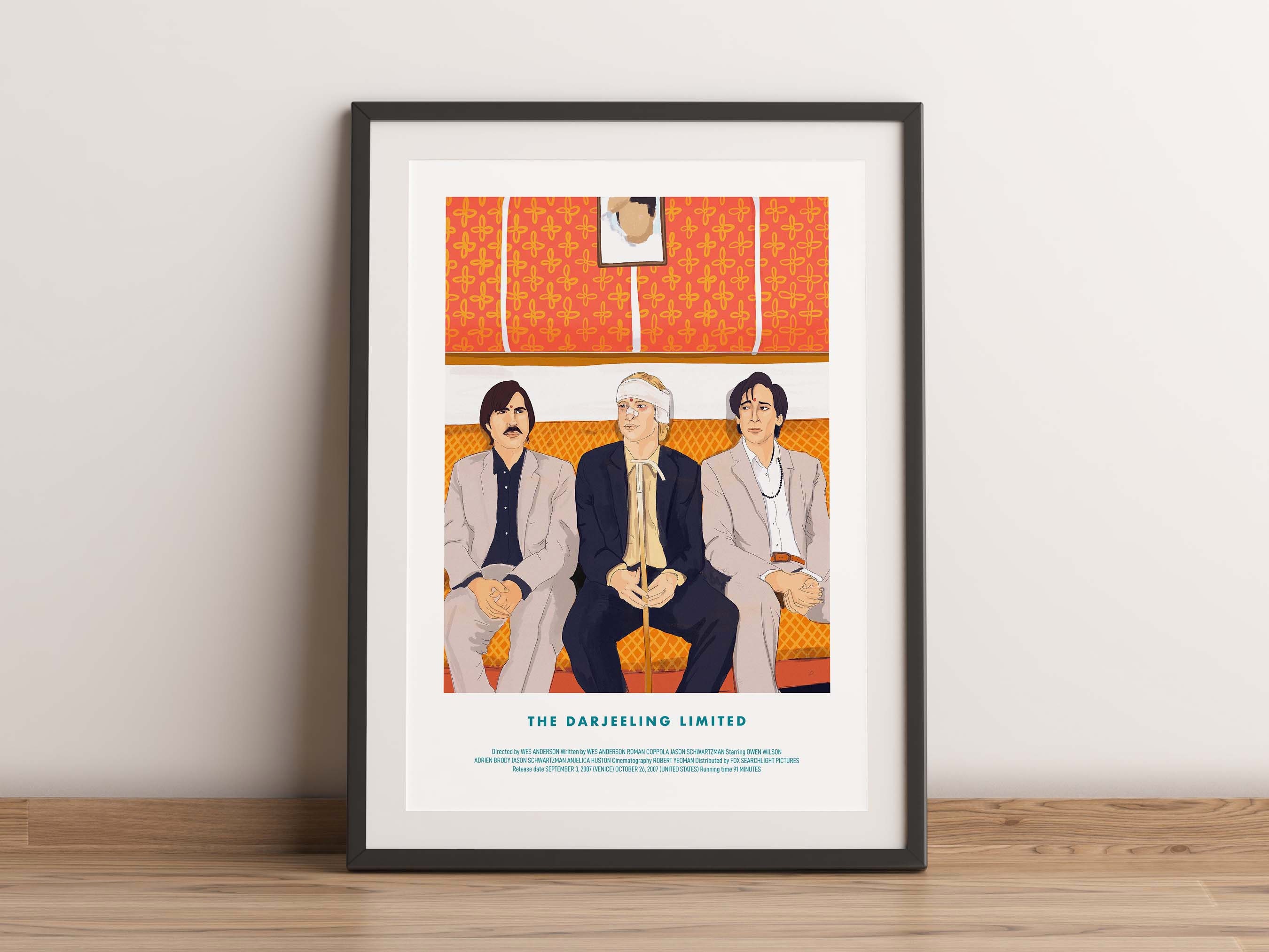 The Darjeeling limited poster film Wes Anderson Framed Print by