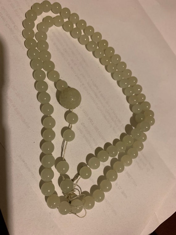 Icy jade necklace long necklace