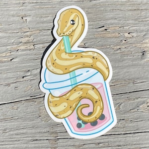 Boba ball python | snake sticker