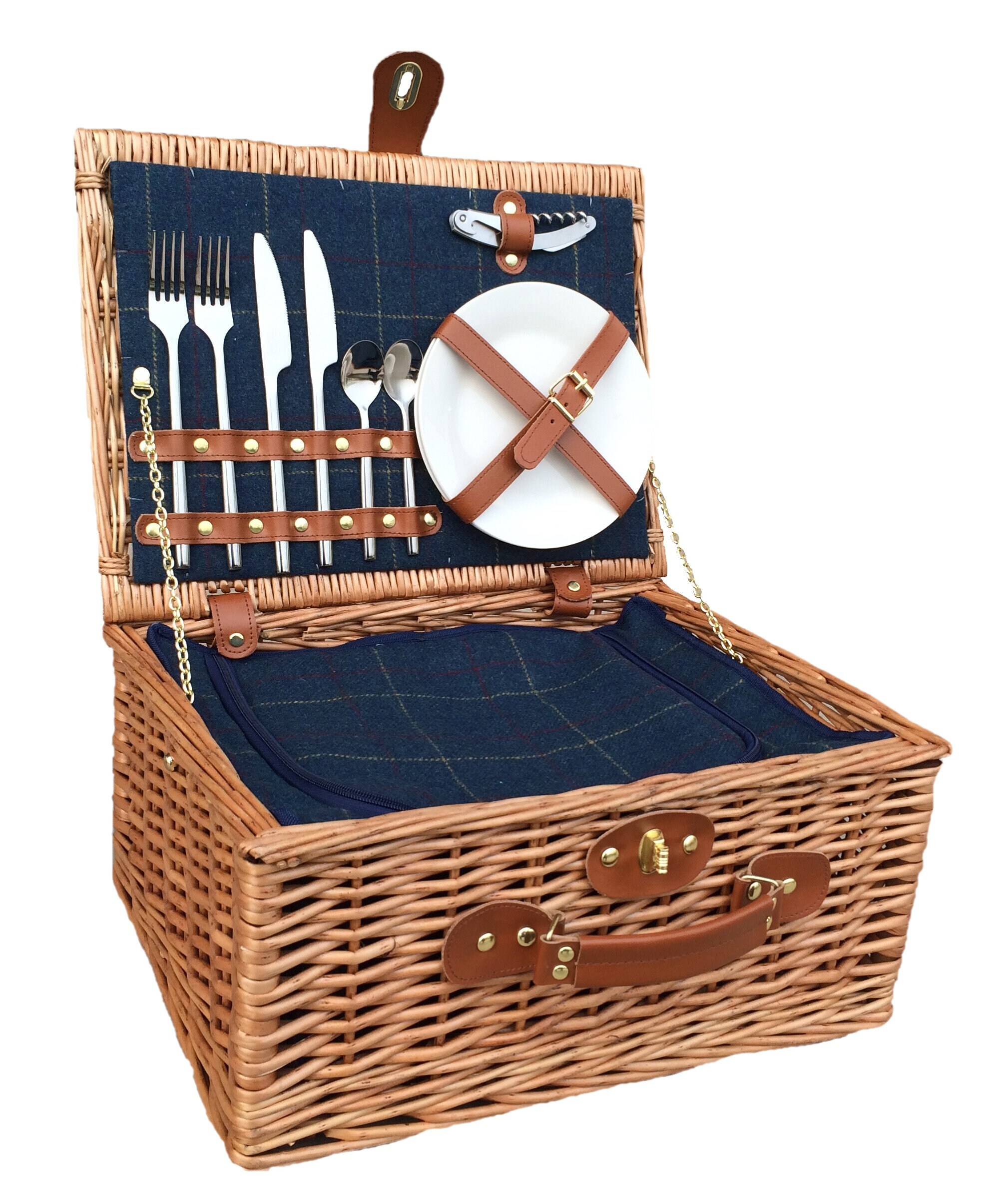 Personalised Filled Wicker Picnic Basket for 2 People With Etsy