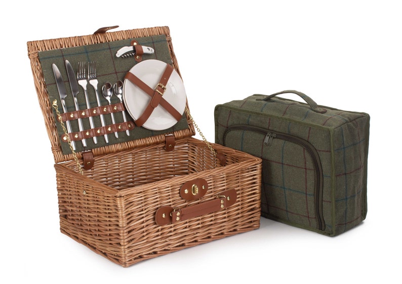 Personalised Filled Wicker Picnic Basket for 2 People With Etsy
