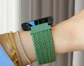 Bracelet de montre à boucle solo tressé pour Galaxy Watch 7 Ultra, bracelet en nylon extensible pour 47 mm, cadeau pour elle
