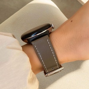 Leather Band for Google Pixel Watch 3 2 1, Stylish Replacement Strap 41mm 45mm, Google Pixel Accessories, Perfect Gift For Her