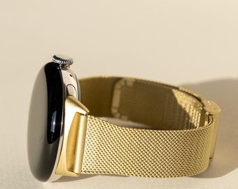 Elegant Mesh Band For Google Pixel Watch 3 2 1, Adjustable Magnetic Clasp, Durable Stainless Steel Strap 41mm 45mm, Gift For Her